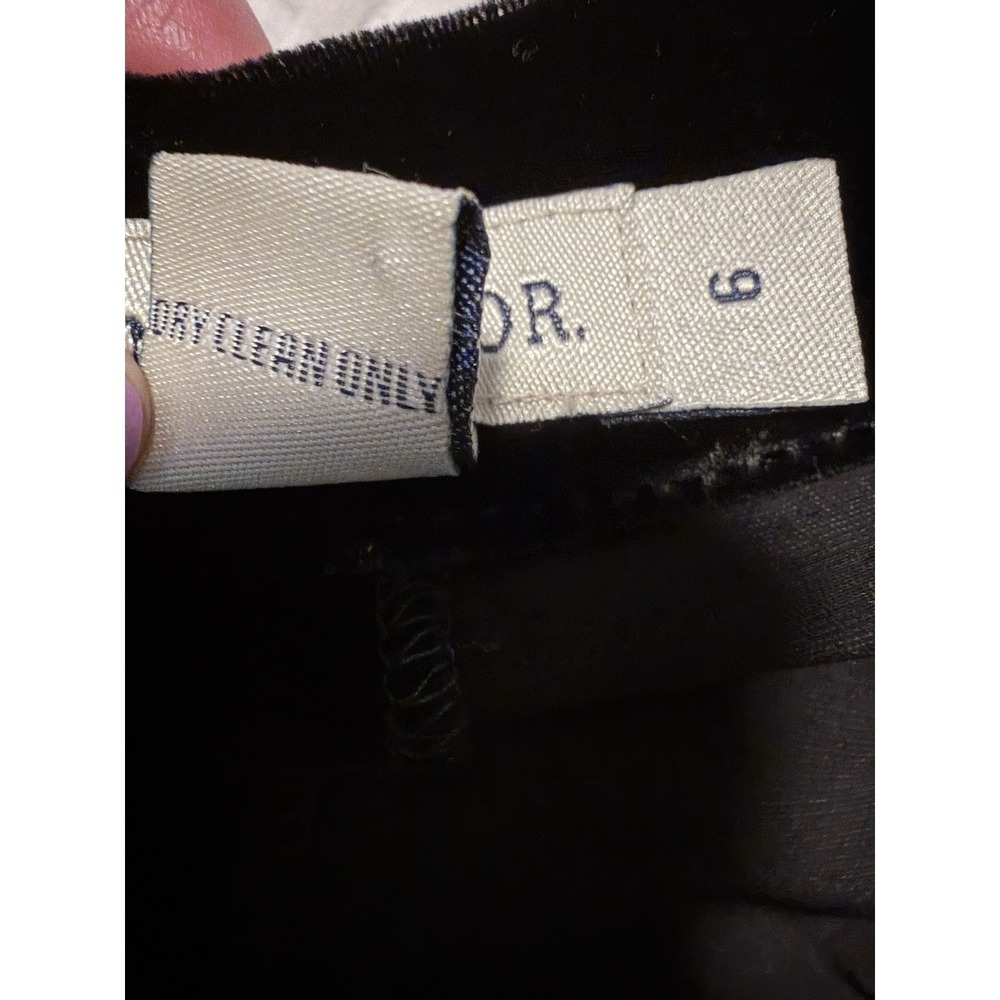 Vintage Silk Black Velvet Ann Taylor Straight Wide Leg Pants Corporate Office - Picture 5 of 6